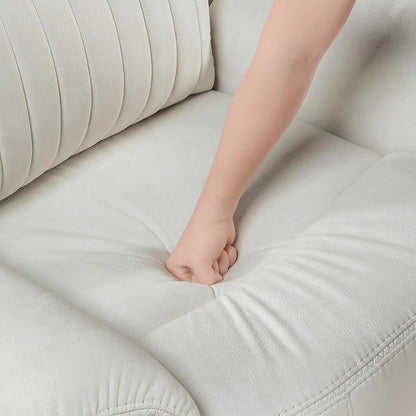 Lexicon Manual Double Reclining Sofa, Polished Microfiber Upholstered 3 Seater - Image 11