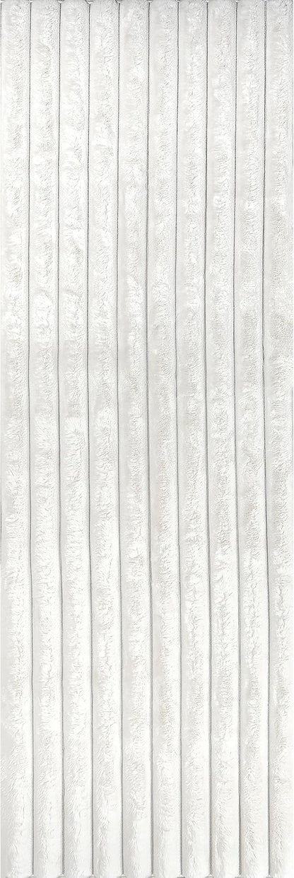 nuLOOM Kai Off White Striped Washable Runner Rug, Off White - Image 5