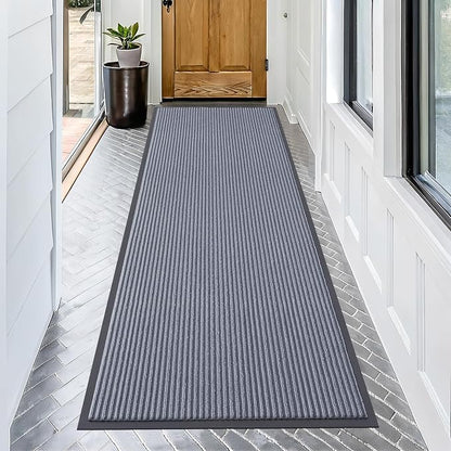 OLANLY Front Door Mat 71x30, Waterproof Heavy-Duty Indoor Outdoor Doormat | Ash by OLANLY