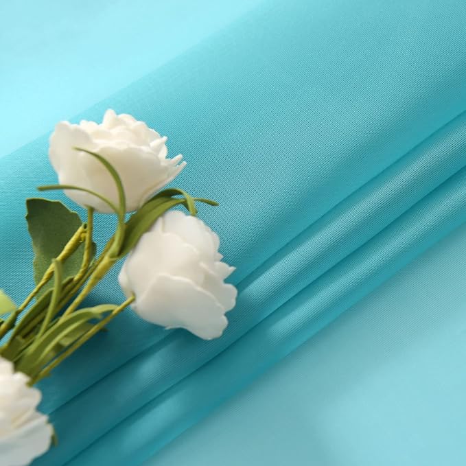SpaceDresser Sheer Voile Window Treatment. Rod Pocket Curtain Panels - Image 5