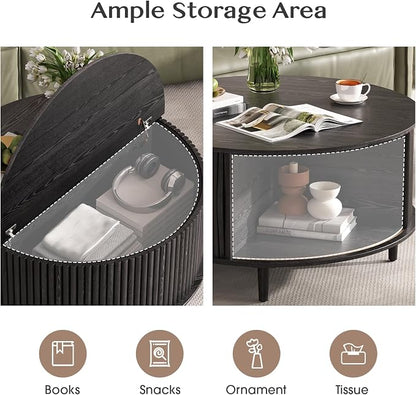 JOINICE Round Coffee Table - Image 4