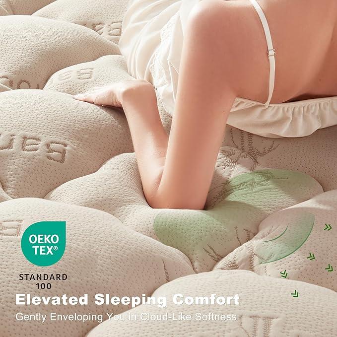 BEDLORE Twin Mattress Topper Viscose Derived from Bamboo, Thick Pillow Top - Image 2