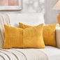 Fancy Homi 2 Packs Gold Yellow Lumbar Decorative Throw Pillow Covers 20x28 Inch by Fancy+Homi