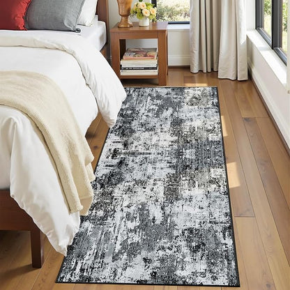 RELEANY Washable Runner 2'x8' Abstract Area Rug - Image 5