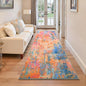 2x6 Rainbow Rug Runners for Hallways Kitchen Runner Rug Non Slip Washable by OmpaaHomeDecor