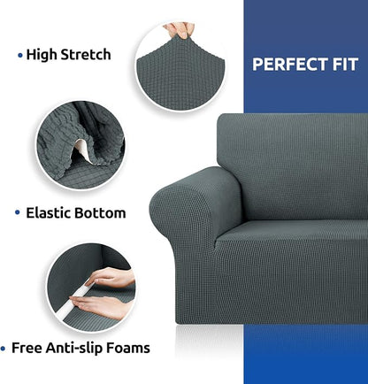 Stretch Oversized Couch Covers for Sofa Slipcover, Soft Jacquard Non-Slip - Image 6