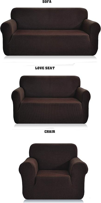 Fancy Collection 3pc Set Slipcover Set Furniture Cover Spandex Set Includes by Unknown