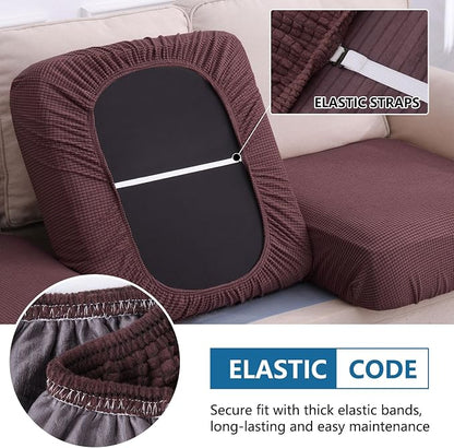 Waterproof Sectional Couch Covers, Non Slip Sofa Cushion Covers | L Shape - Image 4