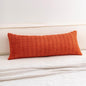 Aegero Corduroy Decorative Throw Pillow Covers 14x36 Inch Soft Striped Pillow by Unknown