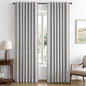 MIULEE 100% Blackout Linen Curtains 42 x 72 Inch Greyish White 2 Panels | by MIULEE