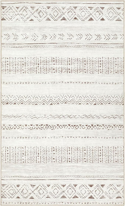 cotiled Washable 3x5 Entryway Rugs: Boho Moroccan Soft Small Rug | Solve Modern - Image 6