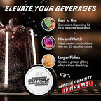 MONÉGASQUE Black Edible Glitter for Drinks 10g – Halloween Edible Glitter for Cakes & Cocktails – Cocktail & Drink Shimmer Dust – Cupcake Sprinkles Decorating Toppers & Cake Decorations Spray Sparkles