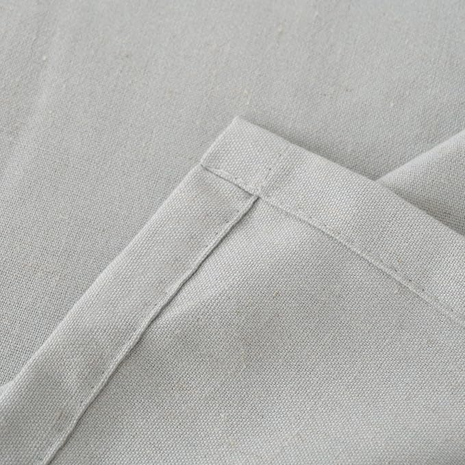 YoungsTex 72 Inch Length Grey Linen Curtains - Image 9
