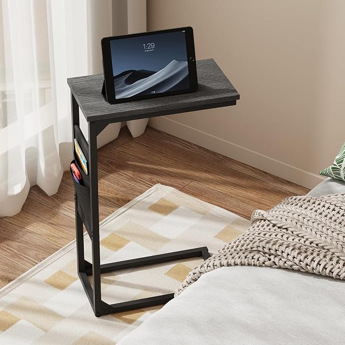 TUTOTAK C Shaped End Table, Side Table - Image 5
