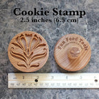 Wood Cookie Stamp, 2.5 Inch (Deco Flower CS-026)