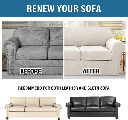 H.VERSAILTEX 4 Piece Stretch Sofa Covers - Image 9