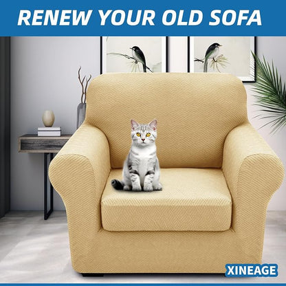 XINEAGE 2026 New 2 Pieces Chair Covers - Image 4