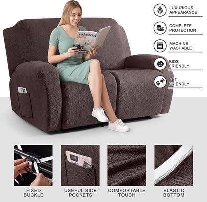 Timeles Recliner Covers Recliner Loveseat Covers Reclining Couch Covers Sofa - Image 3