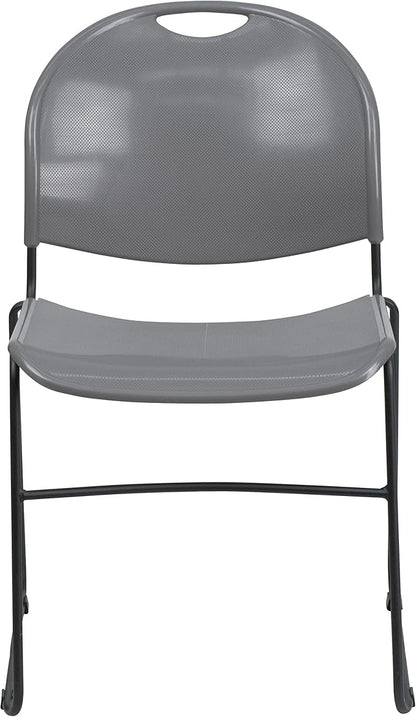 Flash Furniture 4 Pack HERCULES Series 880 lb. Capacity Gray Ultra-Compact - Image 7