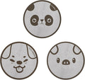 51mm Espresso Puck Screen 3-Pack, Lower Shower Screen, Metal Coffee Reusable Filter for Espresso Portafilter Basket, 1.7 Thickness(Cute Animal)