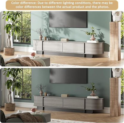 78.7'' Modern TV Stand for 55-85 Inch, Long Wooden TV Console - Image 8