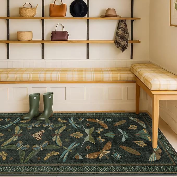 Washable Insect 2x8 Long Runner Rug - Image 3