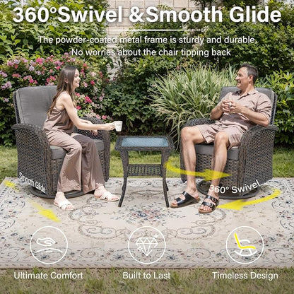 Belord 7 Piece Wicker Patio Furniture Set - Image 3