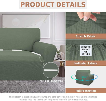 Easy-Going 100% Waterproof Chair Couch Cover, Stretch Jacquard Sofa Cover | - Image 4