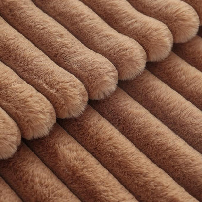 decorUhome Fall Faux Fur Throw Pillow Covers 20x20 Set of 2 Brown | Decorative - Image 3