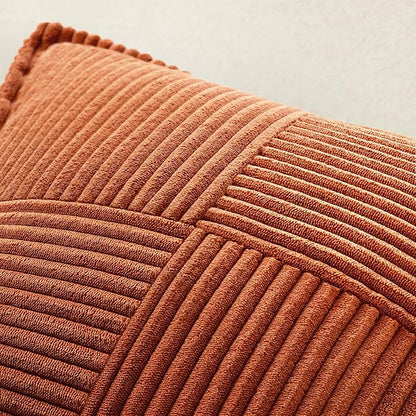 MIULEE Fall Rust Decorative Lumbar Throw Pillow Covers 12x20 Inch | 2 Pack - Image 5