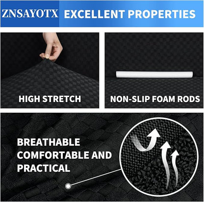ZNSAYOTX 1 Piece Jacquard Couch Covers - Image 4