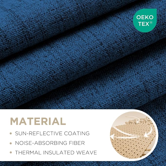 Joydeco Linen Blackout Curtains - Image 2