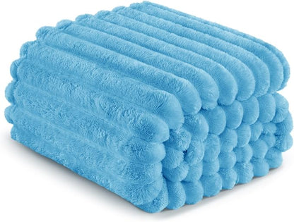 Exclusivo Mezcla Striped Twin Size Fleece Blanket - Image 6