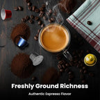 Prince Caffe Espresso Pods Variety Pack Compatible with Nespresso Original Line Machines – Espresso, Ristretto, Millennium & Premium – Intensity 7,8,9,10, 40 Count (4 x 10 Capsules)