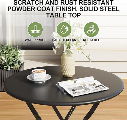 GarveeLife Outdoor Metal Bistro Set, 3-Piece Patio Furniture Set - Image 7