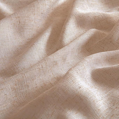 MIULEE Natural Beige Linen Curtains 52x90 Inch Long - Image 4