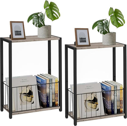 Homleke Narrow Side Tables Set of 2 by Homleke
