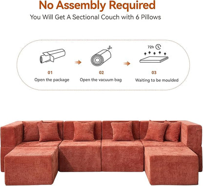 MONVANE Modular Sectional Cloud Couch - Image 8