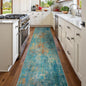 RELEANY Washable Runner 2'x8' Abstract Area Rug by RELEANY