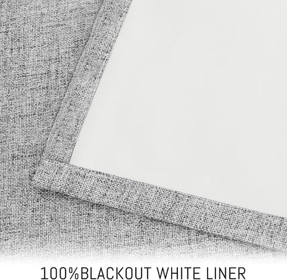 Yakamok Dove Grey Linen Textured Curtains 84 Inches Long - Image 3