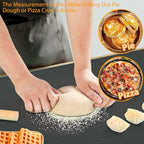 24"X16" Silicone Baking Mat Extra Large Non-stick Pastry Mat with High Edge, Dough Rolling Board for Pastry, Macarons, Pies, Bread, Cookies, Pizza, Fondant, Pasta, Food Grade Silicone Baking Supplies