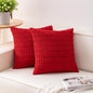 Aegero Pack of 2 Corduroy Decorative Throw Pillow Covers 24x24 Inch by Unknown