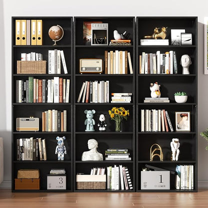 Shintenchi Bookshelf, 6-Tier Open Bookcase and Bookshelves, 6 Shelf Display - Image 4