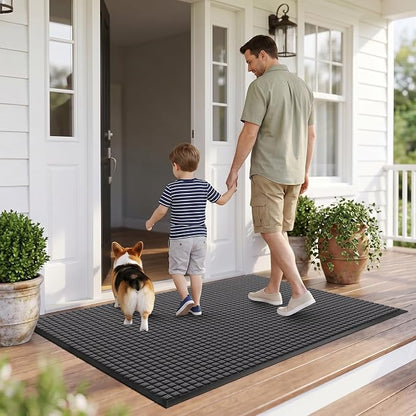 Front Door Mat Outside Entrance, Heavy Duty Waterproof Doormat | 47.5"x35.5" - Image 8