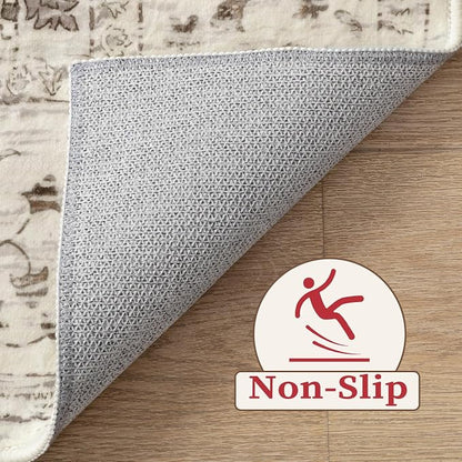 SERISSA 3x5 Washable Non Slip Boho Area Rug - Image 4