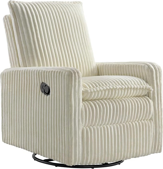 Oxford Baby Uptown Upholstered Glider Recliner Rocking Chair 360° Swivel by OxfordBaby