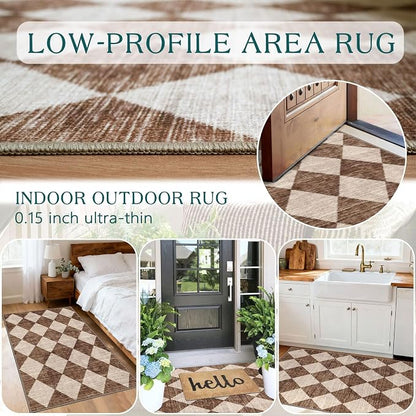 Checkered Entryway Rug - Image 5
