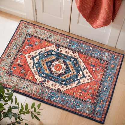 SERISSA 2x3 Washable Non Slip Boho Small Area Rug by SERISSAHomeDecorCollection