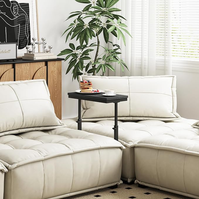TUTOTAK End Table, Side Table, Tall Couch Table, Sofa Table, Living Room - Image 3