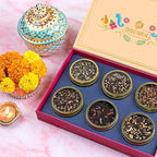 BREWIX, Discover India Premium Black Tea Christmas Gift Box (6.34oz/90+ Cups) | Tea Gift Sets For Tea Lover | 6 Unique Chai Teas | Best for Birthdays, Anniversaries & Holidays